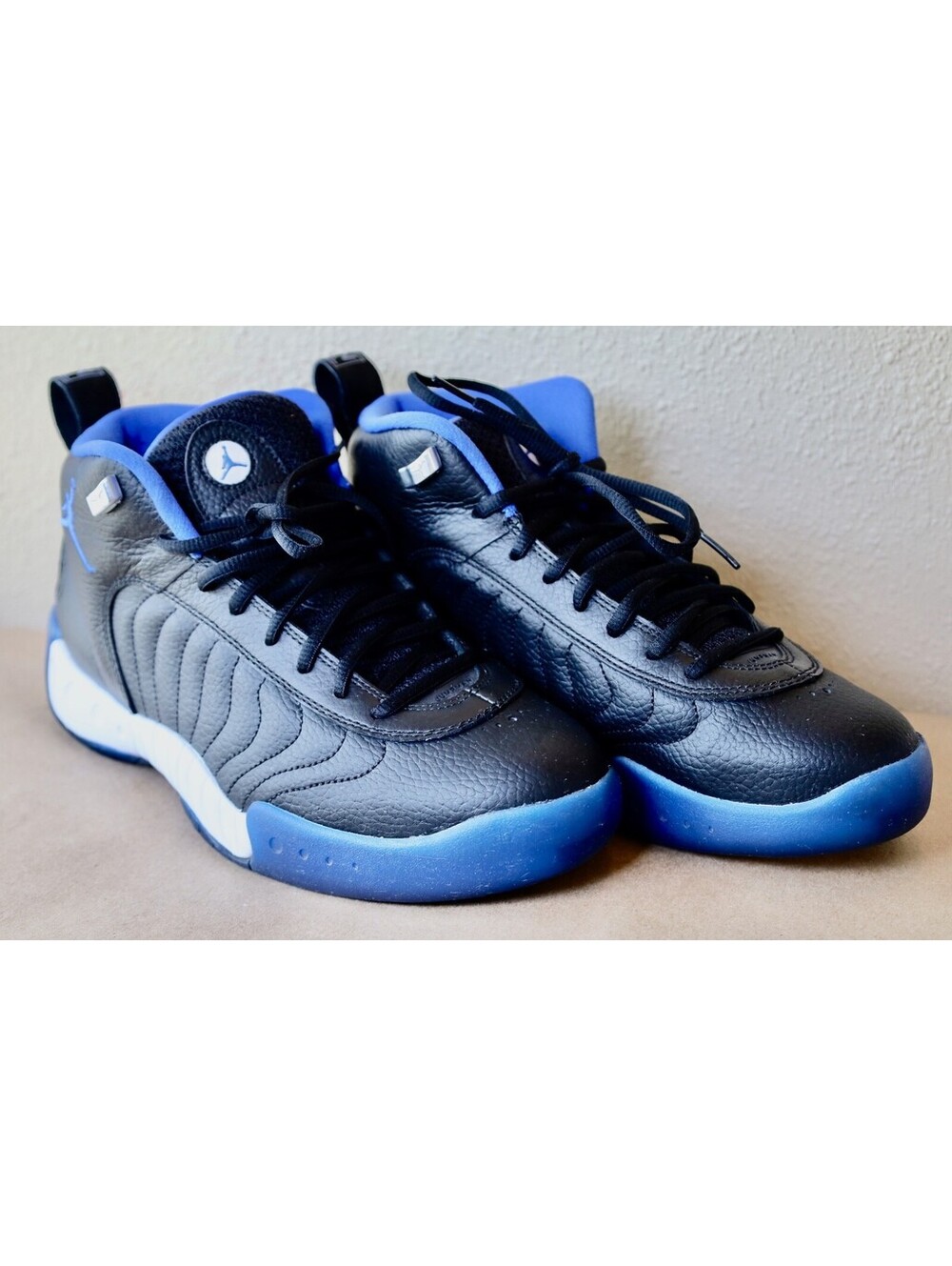 Size 9.5 - Air Jordan Jumpman Pro 2018 Mid Black Varsity Royal Mens With Box